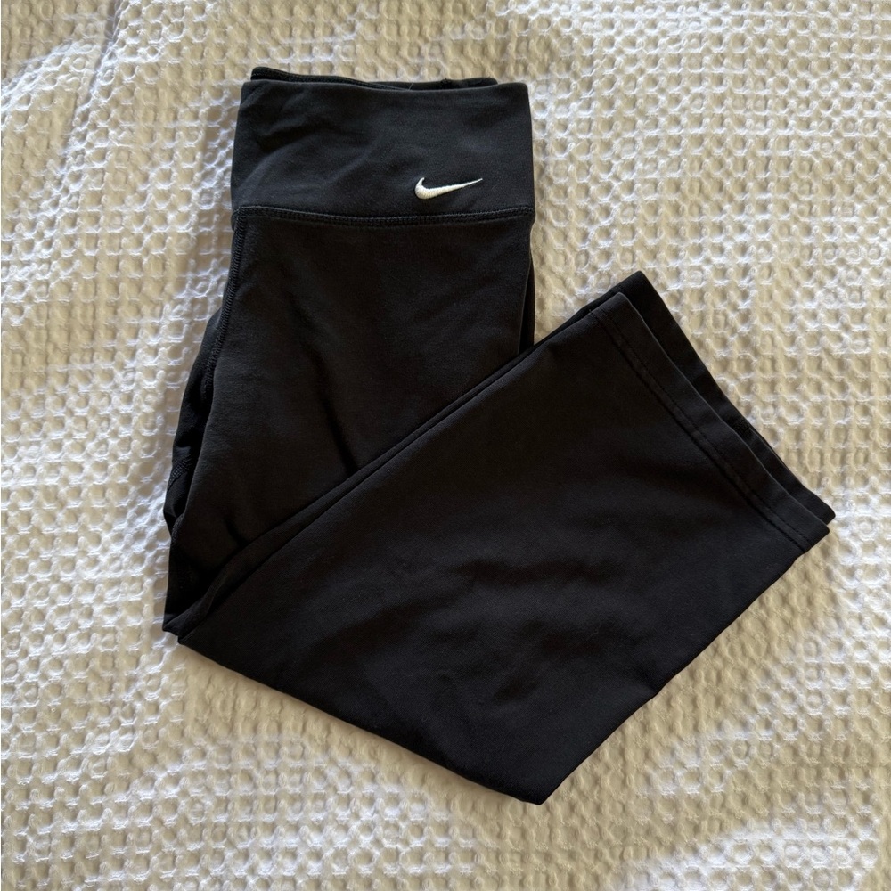 Nike Black Leggings with White Logo